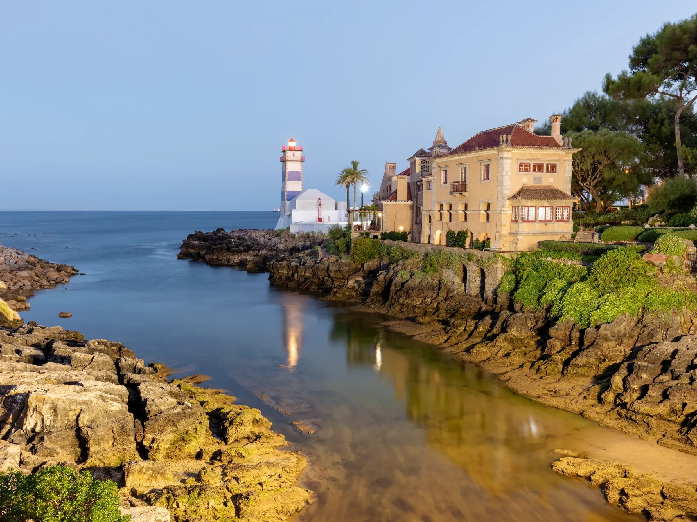 Santa Marta Lighthouse and the Cascais coastline