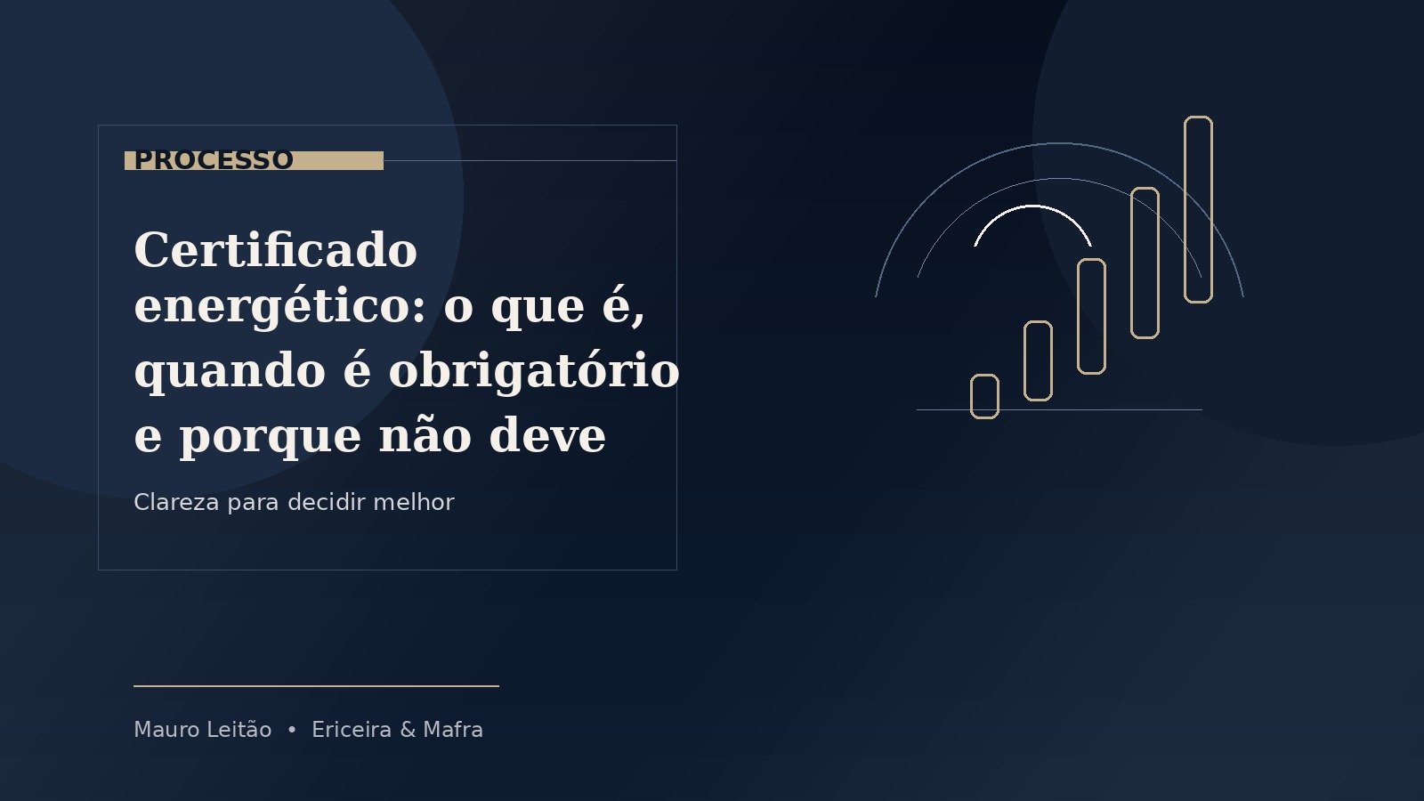 Certificat énergétique au Portugal : ce que c'est, quand il est obligatoire et pourquoi il ne faut pas le laisser pour la fin