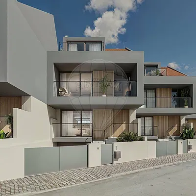 Maison contemporaine avec terrasses et vue mer à Ribamar