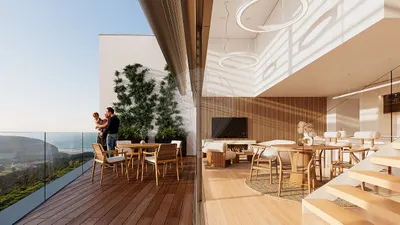 Luxusvilla mit 3 Schlafzimmern und Atlantikblick nahe dem Strand São Julião