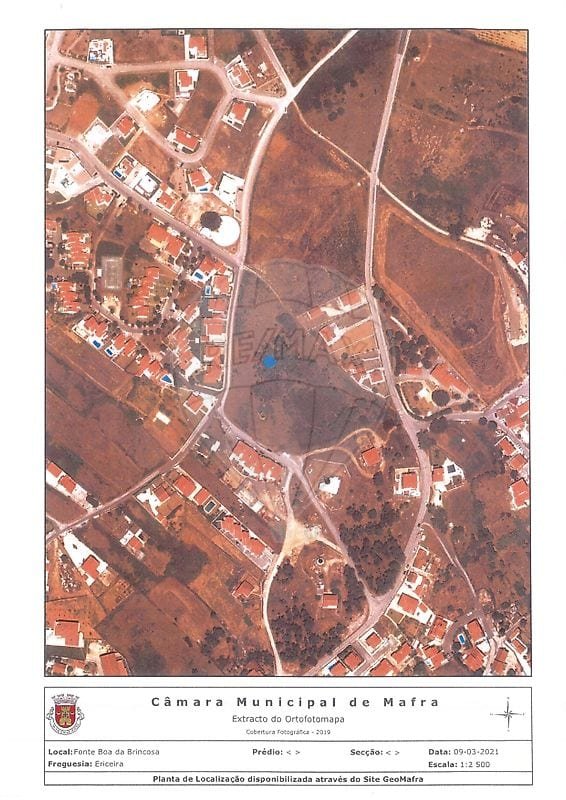12,999 sqm Plot in Ericeira with Development Potential and Partial Sea Views
